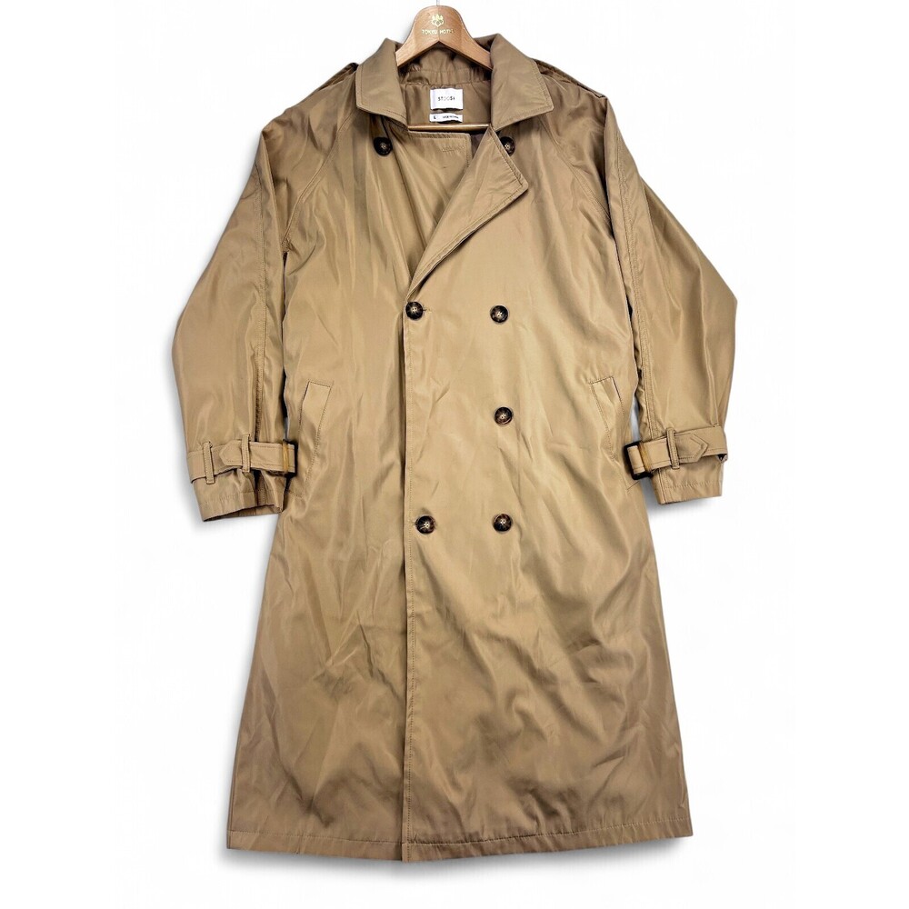 Stoosh Long Double-Breasted Trench Coat - Women's L